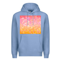 Colony Blue orange pink ombre glitter Premium Hoodie - TumblerDesignByShophia
