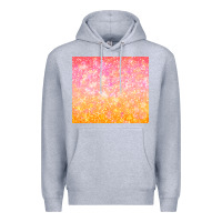 Heather Grey orange pink ombre glitter Premium Hoodie - TumblerDesignByShophia