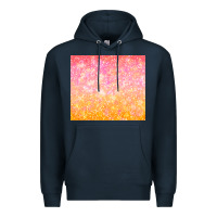 Navy orange pink ombre glitter Premium Hoodie - TumblerDesignByShophia