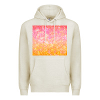 Oatmeal Heather orange pink ombre glitter Premium Hoodie - TumblerDesignByShophia