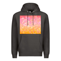 Smoke orange pink ombre glitter Premium Hoodie - TumblerDesignByShophia