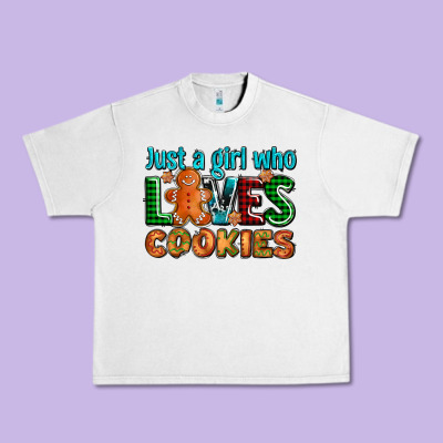 Just A Girl Who Loves Cookies Urban Heavy Tee Designed By Adodesignshop