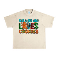 Sandshell just a girl who loves cookies Urban Heavy Tee - AdoDesignShop