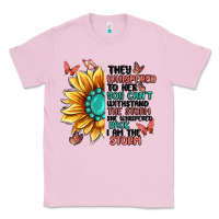 Bubblegum Pink they whispered to her you can't withstand the stor Classic Tee - MaliasSmallBusiness