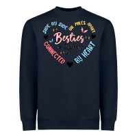 Navy besties will always be Heavyweight Sweatshirt - MaliasSmallBusiness