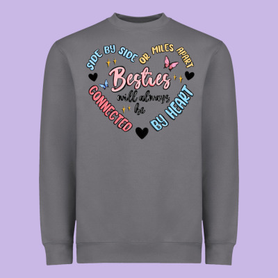 Besties Will Always Be Heavyweight Sweatshirt Designed By Maliassmallbusiness