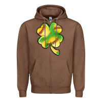 Chestnut st. patrick's day clover softball Zipper Hoodie - Artiststas
