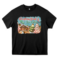 Black christmas break and tree cakes Heavy Core Tee - FaDigitalArtStudio