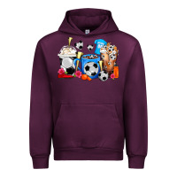 Mauve Wine Soccer Coffee Cups Urban Hoodie - FaDigitalArtStudio