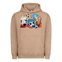 Pigment Burro Soccer Coffee Cups Urban Hoodie - FaDigitalArtStudio