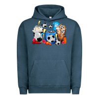 Pigment Midnight Navy Soccer Coffee Cups Urban Hoodie - FaDigitalArtStudio