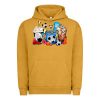 Pigment Peanut Butter Soccer Coffee Cups Urban Hoodie - FaDigitalArtStudio