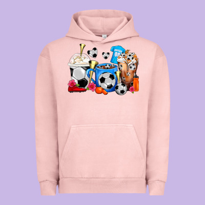 Soccer Coffee Cups Urban Hoodie Designed By Fadigitalartstudio