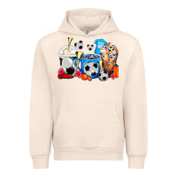 Sandshell Soccer Coffee Cups Urban Hoodie - FaDigitalArtStudio