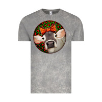 Cloud Rock Christmas Cow, Vintage Tee - Jasminsmagicworld