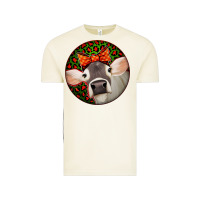 Vintage Arctic Christmas Cow, Vintage Tee - Jasminsmagicworld