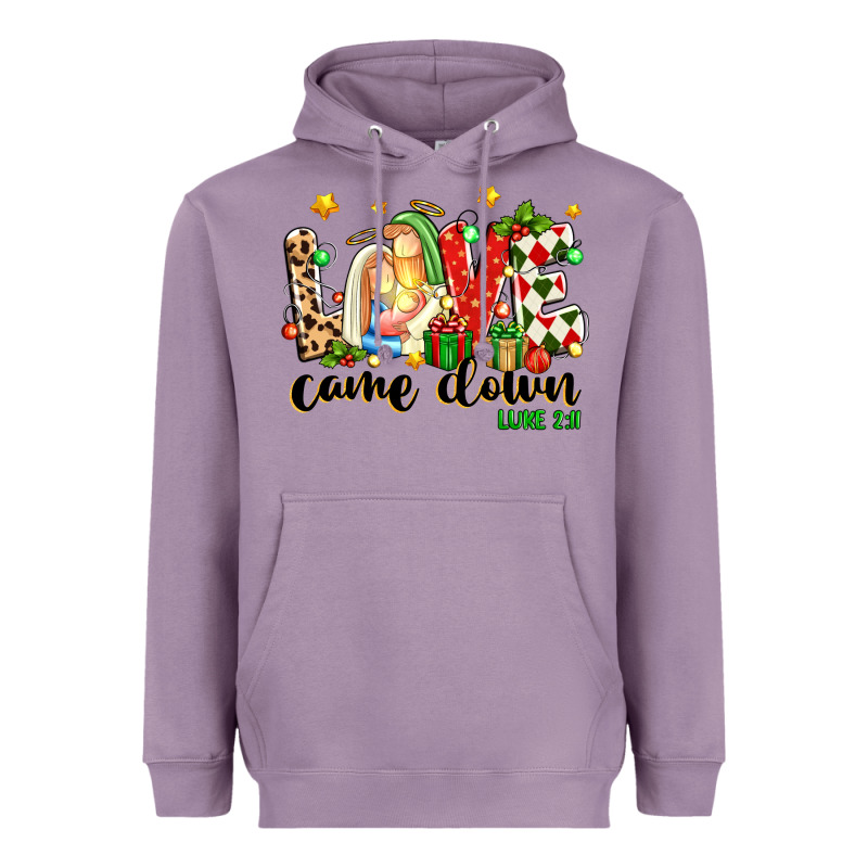 Love Came Down Luke 2 11 Heavyweight Hoodie by texasbilliewilder | Teevron