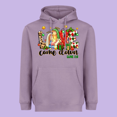 Love Came Down Luke 2 11 Heavyweight Hoodie Designed By Texasbilliewilder