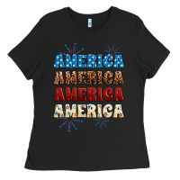 Black Western America Ladies Tee - Neo Western