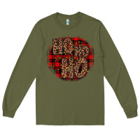 Army Green ho ho ho wood slice ornament Long Sleeve Tee - JahusDesignShop