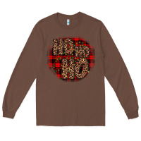 Chestnut ho ho ho wood slice ornament Long Sleeve Tee - JahusDesignShop
