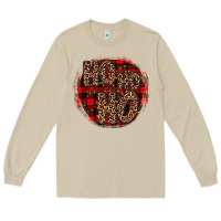 Mushroom ho ho ho wood slice ornament Long Sleeve Tee - JahusDesignShop