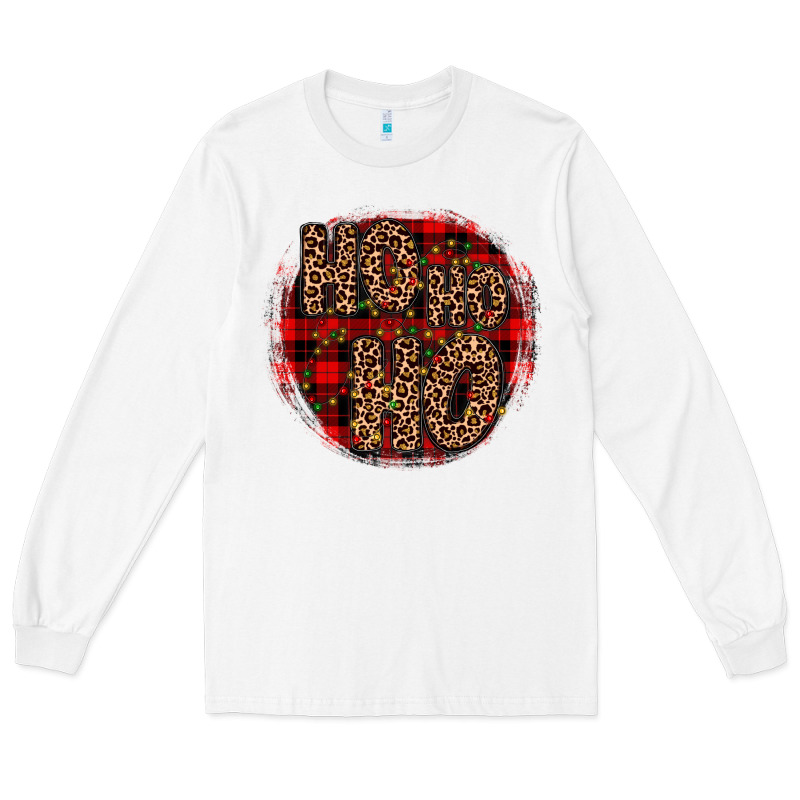 Ho Ho Ho Wood Slice Ornament Long Sleeve Tee by JahusDesignShop | Teevron
