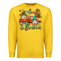 Lemon Fall Thankful and blessed Premium Sweatshirt - NancyCooperArtShop