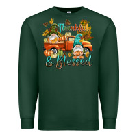 Sports Green Fall Thankful and blessed Premium Sweatshirt - NancyCooperArtShop
