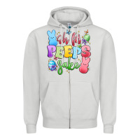 Dove Grey oh for peeps sake Zipper Hoodie - Artiststas