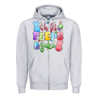 Heather Grey oh for peeps sake Zipper Hoodie - Artiststas