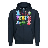 Navy oh for peeps sake Zipper Hoodie - Artiststas
