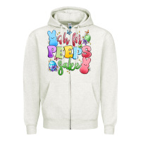 Oatmeal Heather oh for peeps sake Zipper Hoodie - Artiststas