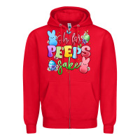 Red oh for peeps sake Zipper Hoodie - Artiststas