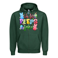 Sports Green oh for peeps sake Zipper Hoodie - Artiststas