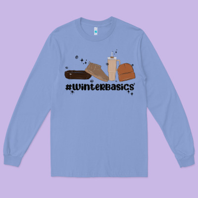 Winter Basics Stanley Long Sleeve Tee Designed By Maliassmallbusiness