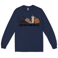 Navy winter basics stanley Long Sleeve Tee - MaliasSmallBusiness