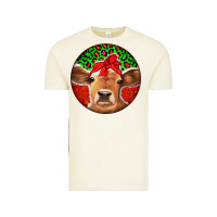 Vintage Arctic Christmas Cow Vintage Tee - Jasminsmagicworld