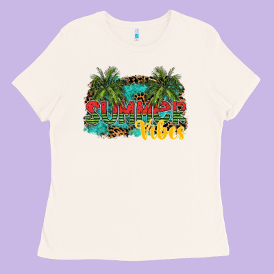 Summer Vibes Ladies Tee Designed By Sublimationcraftshop
