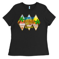 Black sunrise sunburn sunset repeat Ladies Tee - JahusDesignShop