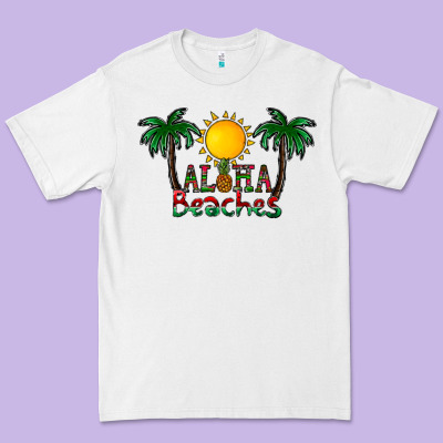 Aloha Beaches Premium Tee Designed By Cowhidedigitalart