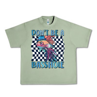 Oil Green dont be a basshole Urban Heavy Tee - MaliasSmallBusiness