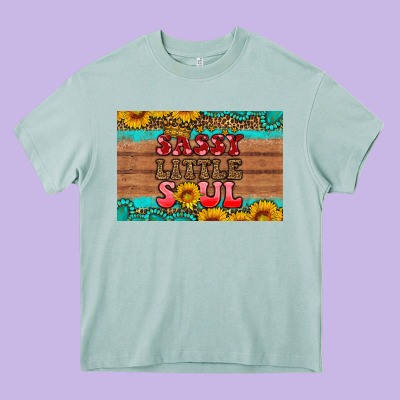 Sassy Little Soul  Skinny Metal Can Holder Heavy Core Tee Designed By Hra Design Shop