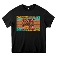 Black sassy little soul  skinny metal can holder Heavy Core Tee - HRA Design Shop