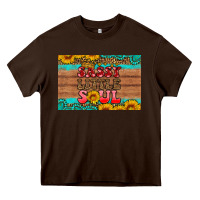 Chocolate Brown sassy little soul  skinny metal can holder Heavy Core Tee - HRA Design Shop