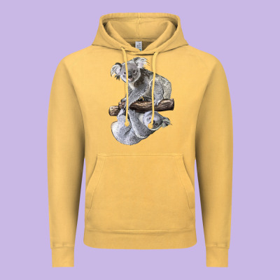 Koala Vintage Hoodie Designed By Lillyallendesigns