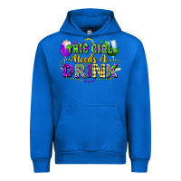 Cobalt This girl needs a drink Urban Hoodie - FaDigitalArtStudio