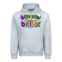 Heather Grey This girl needs a drink Urban Hoodie - FaDigitalArtStudio