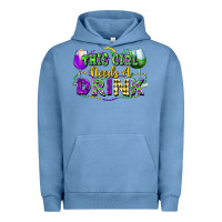 Pigment Pebble Blue This girl needs a drink Urban Hoodie - FaDigitalArtStudio