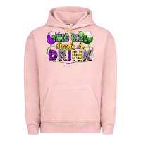 Pigment Salmon This girl needs a drink Urban Hoodie - FaDigitalArtStudio